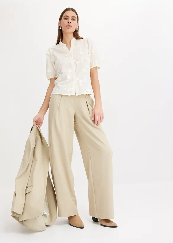 Chemisier manches courtes, 100% coton, bonprix