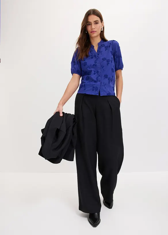 Chemisier manches courtes, 100% coton, bonprix