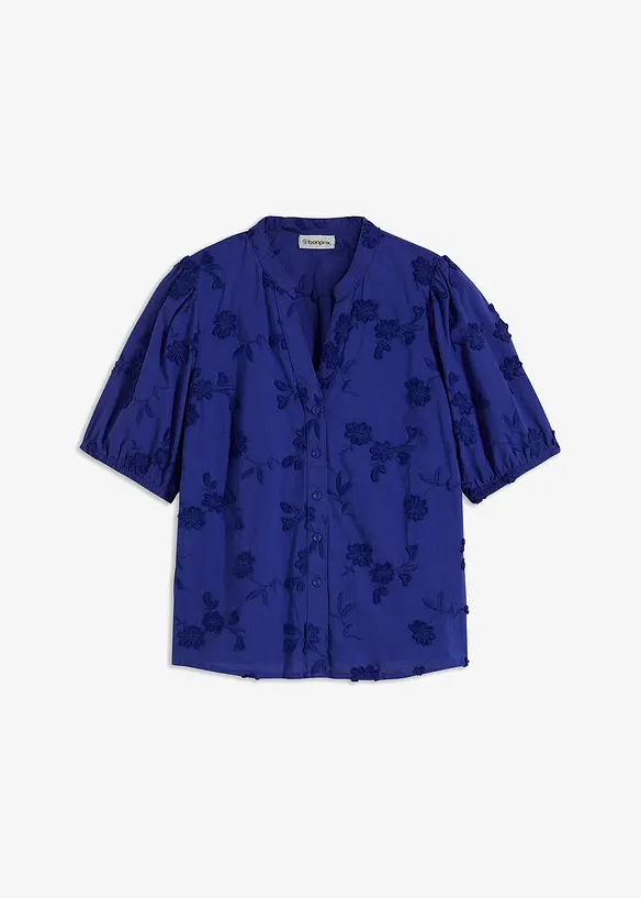 Chemisier manches courtes, 100% coton, bonprix
