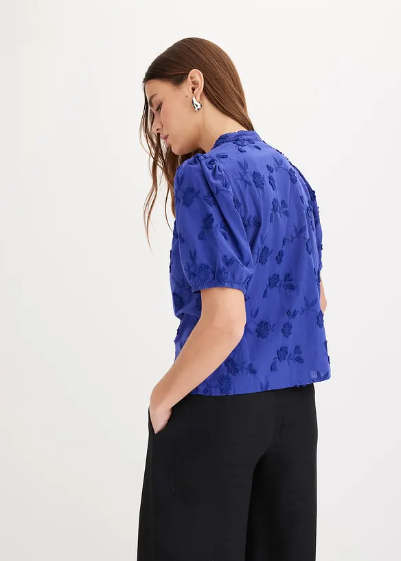 Chemisier manches courtes, 100% coton, bonprix