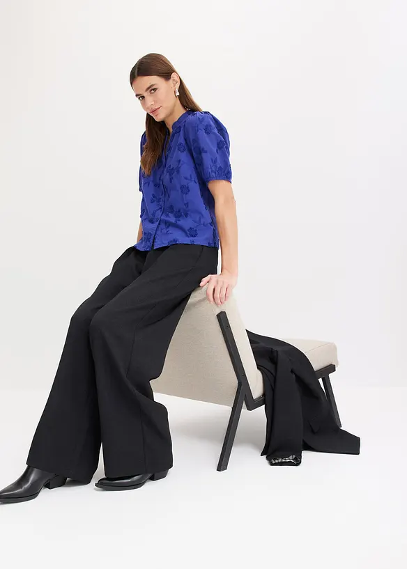 Chemisier manches courtes, 100% coton, bonprix