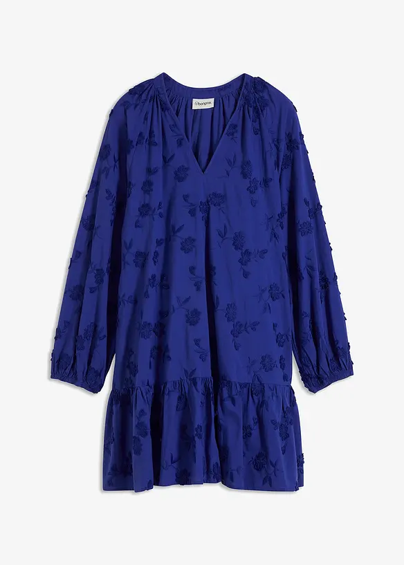 Robe avec fleurs appliquées, bonprix