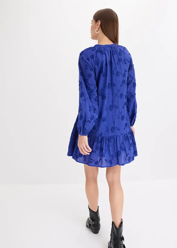 Robe avec fleurs appliquées, bonprix