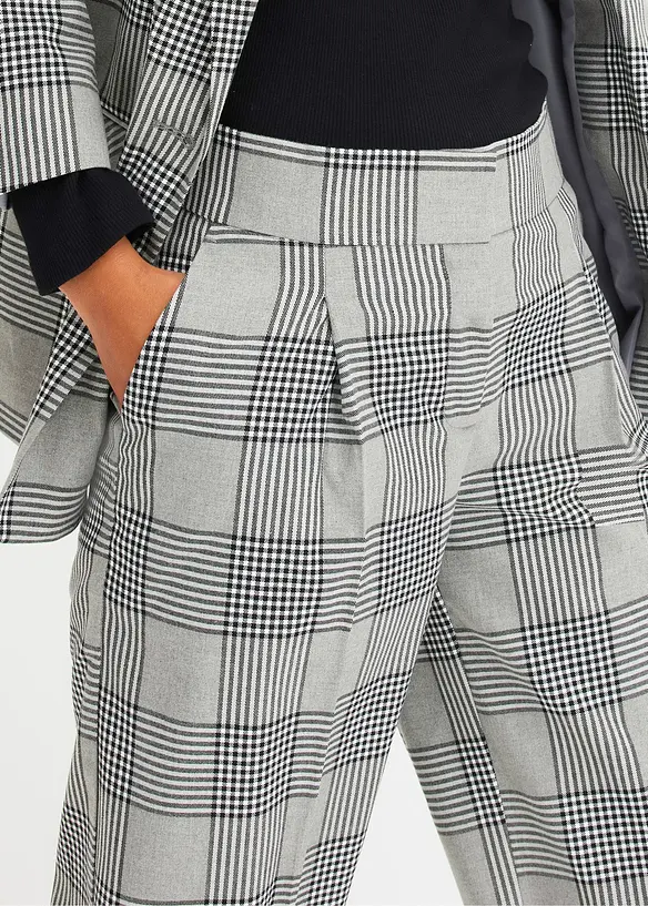 Pantalon large à carreaux, bonprix