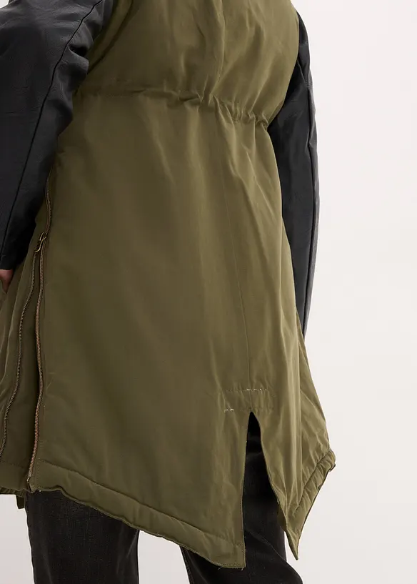 Parka de grossesse et de portage doublée peluche, bonprix