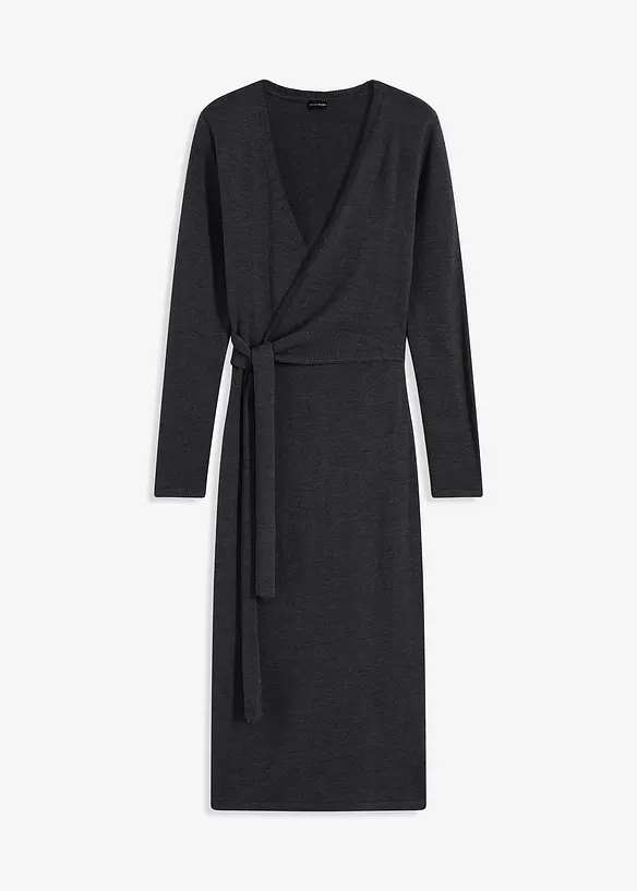 Robe midi en maille, bonprix
