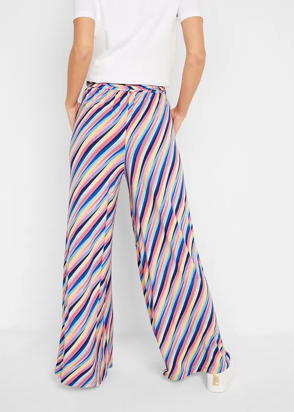 Pantalon palazzo en jersey doux, bonprix
