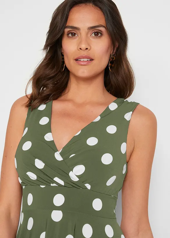 Robe en jersey à pois, bonprix
