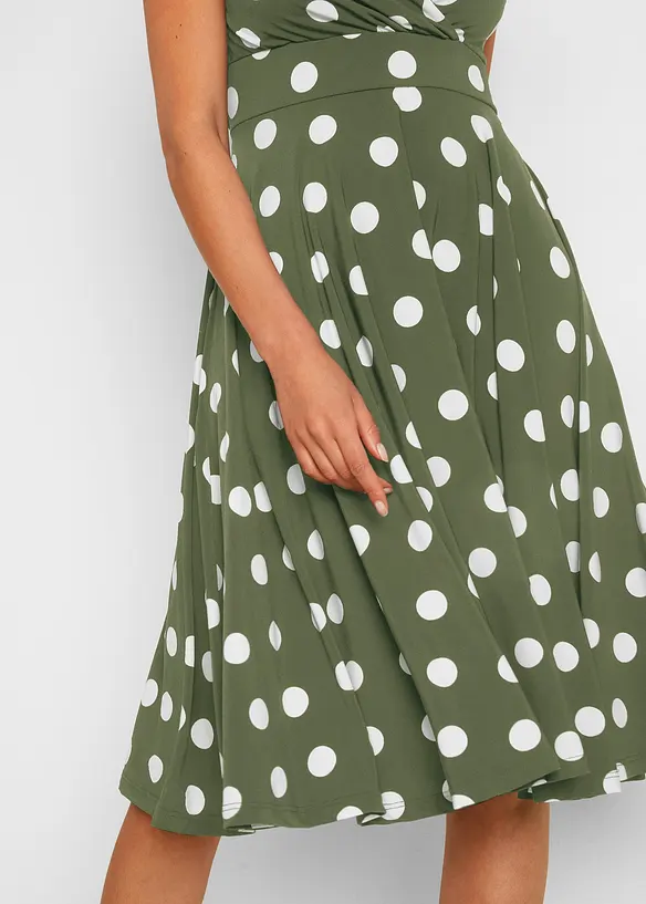 Robe en jersey à pois, bonprix