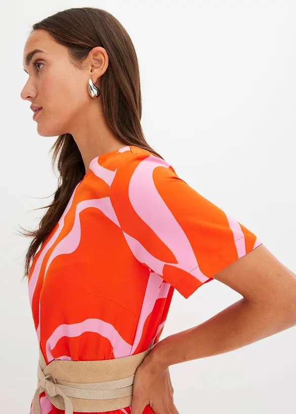 Robe midi imprimée, bonprix