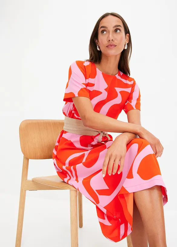 Robe midi imprimée, bonprix