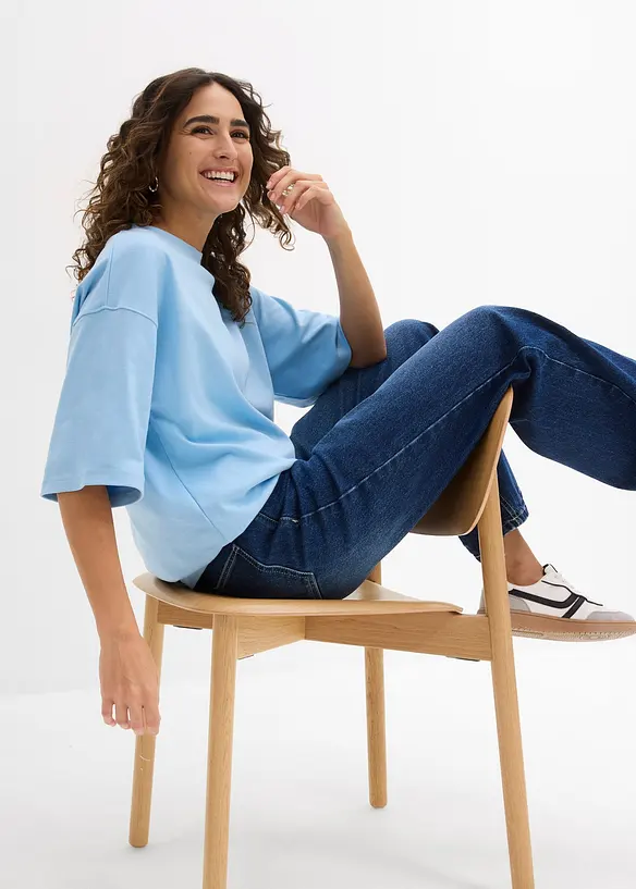 T-shirt épais oversize 100% coton, bonprix