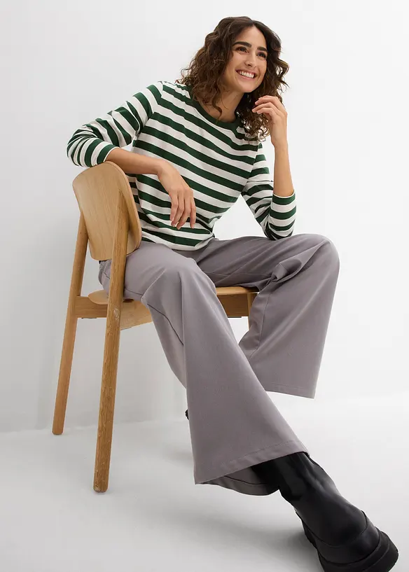 T-shirt rayé 100% coton, bonprix