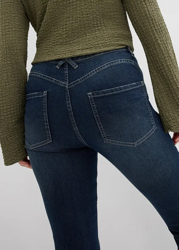 Jean skinny taille mi-haute, extensible, bonprix