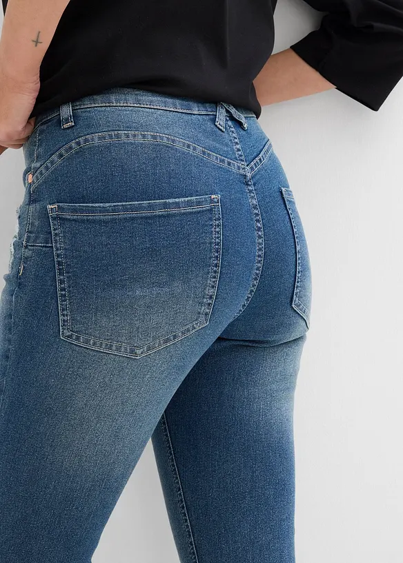 Jean skinny taille mi-haute, extensible, bonprix