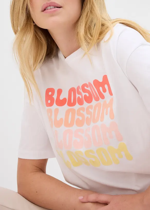 T-shirt boxy oversize en coton, bonprix