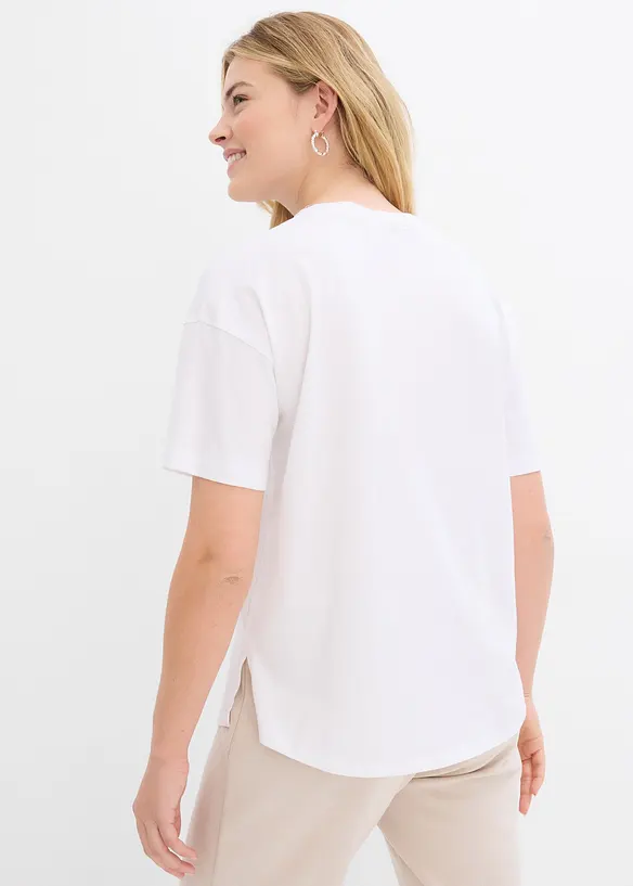 T-shirt boxy oversize en coton, bonprix