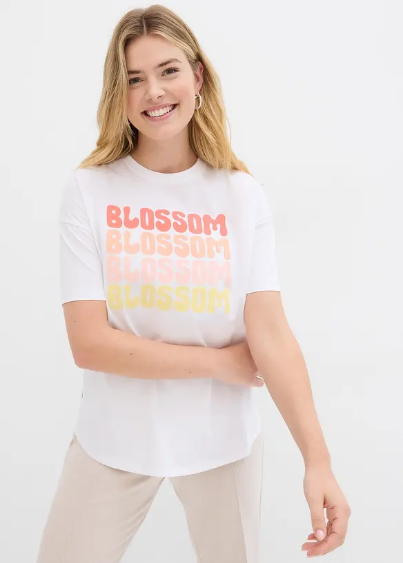 T-shirt boxy oversize en coton, bonprix