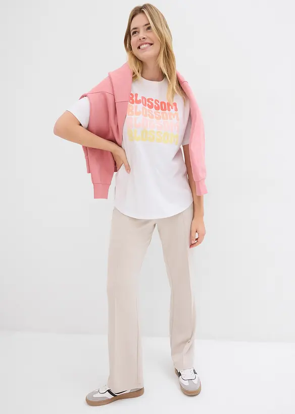 T-shirt boxy oversize en coton, bonprix