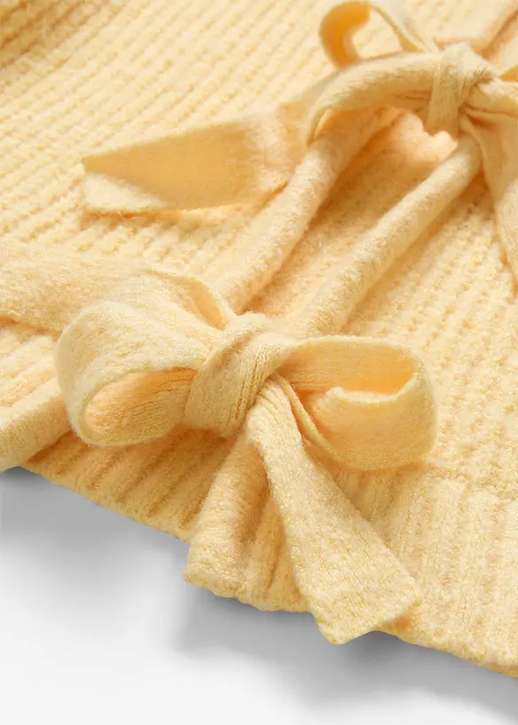 Gilet en maille réversible avec nœuds, bonprix