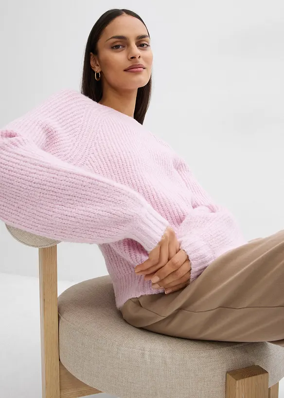 Gilet en maille réversible avec nœuds, bonprix