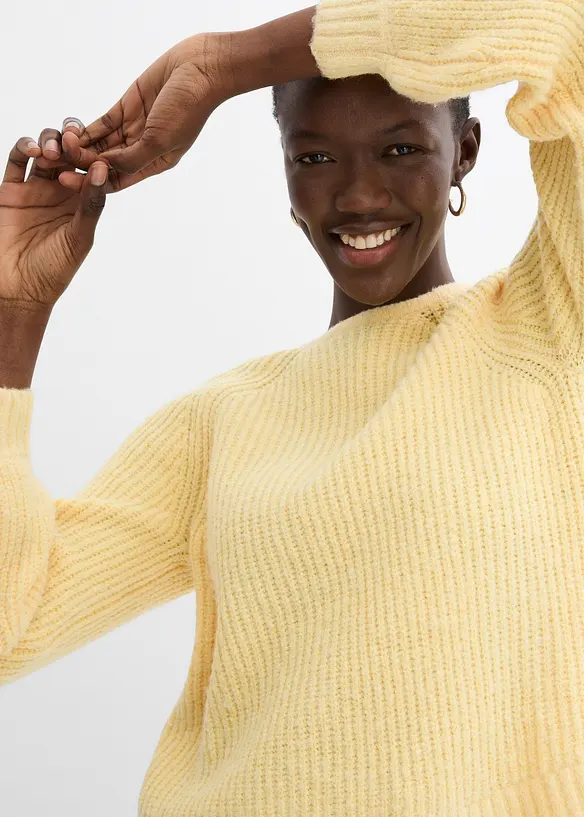 Gilet en maille réversible avec nœuds, bonprix