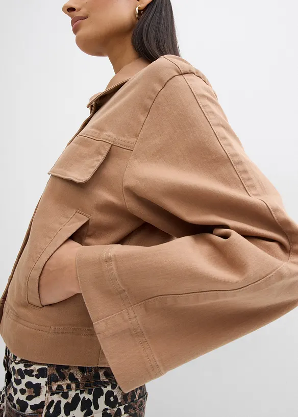 Veste courte en twill, bonprix