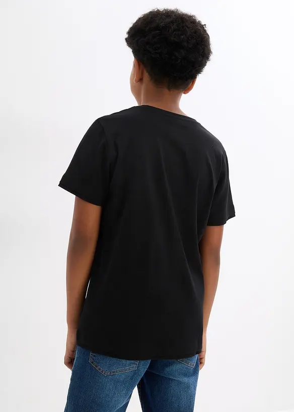 Lot de 2 T-shirts 100% coton, bonprix