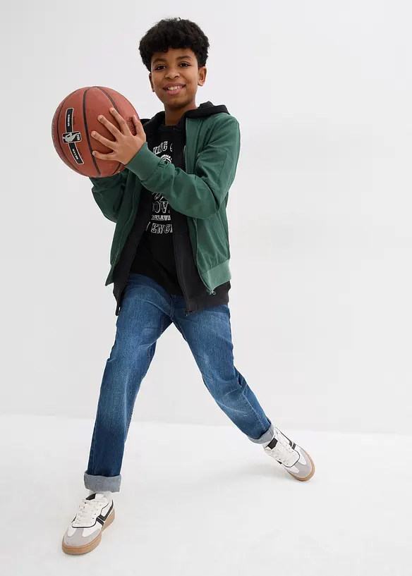 Lot de 2 T-shirts 100% coton, bonprix