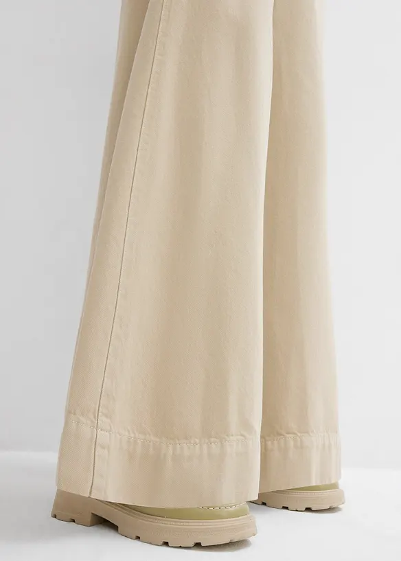 Pantalon twill 100% coton, bonprix