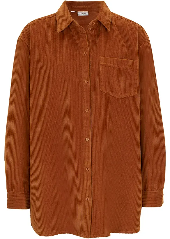 Chemise en velours côtelé 100% coton, bonprix