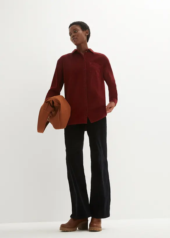 Chemise en velours côtelé 100% coton, bonprix