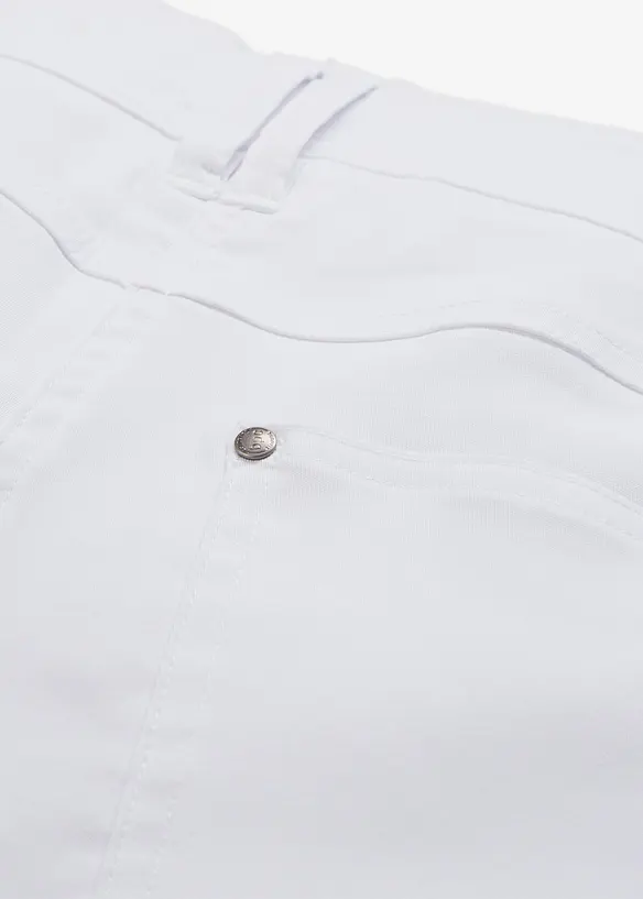 Pantalon droit extensible en bengaline, taille &eacute;lastiqu&eacute;e, bonprix