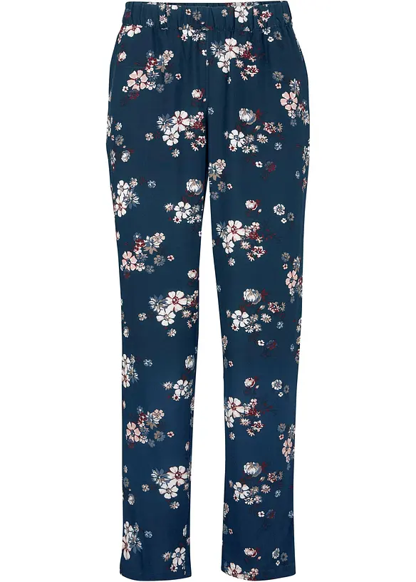 Pantalon en viscose avec taille élastiquée, bonprix