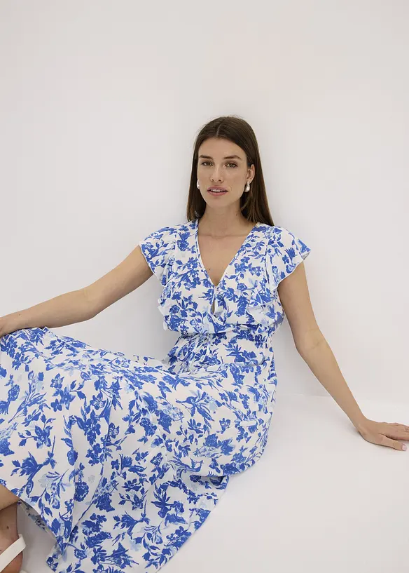 Robe midi en viscose fluide, bonprix