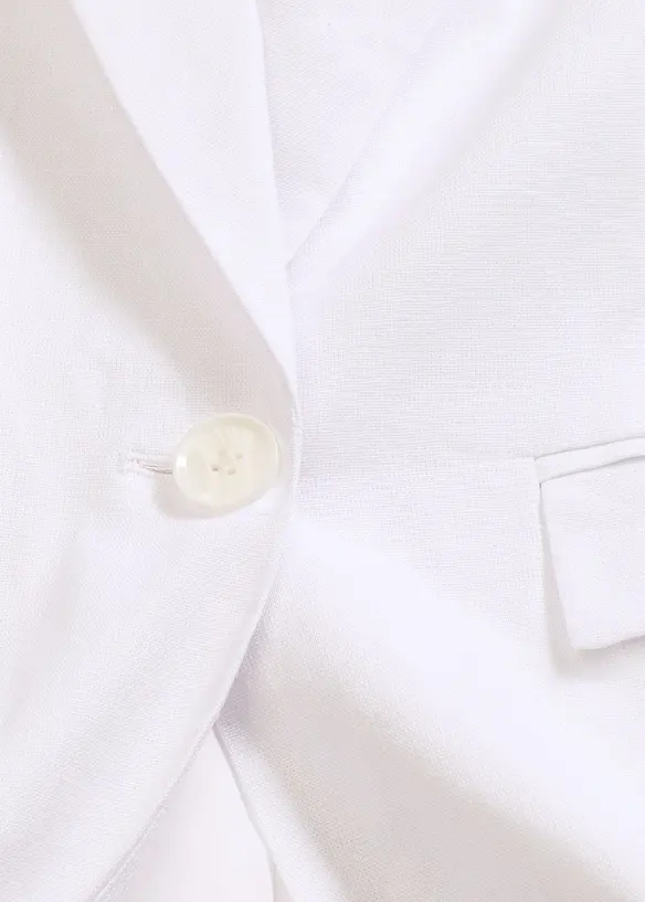 Blazer décontracté en lin avec un large revers, bonprix