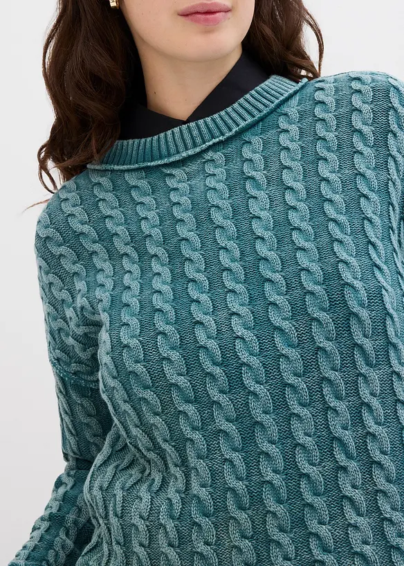 Pull oversize 100% coton, bonprix