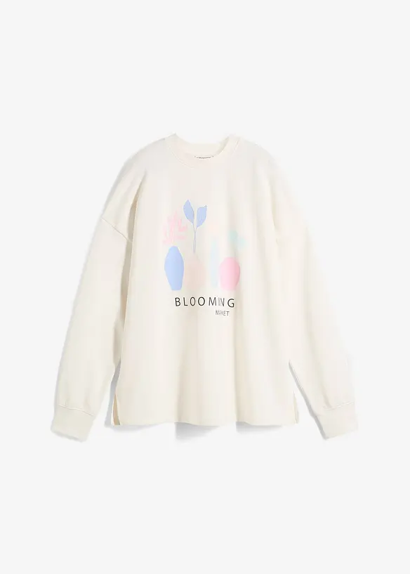 Sweat oversize en coton mélangé, bonprix