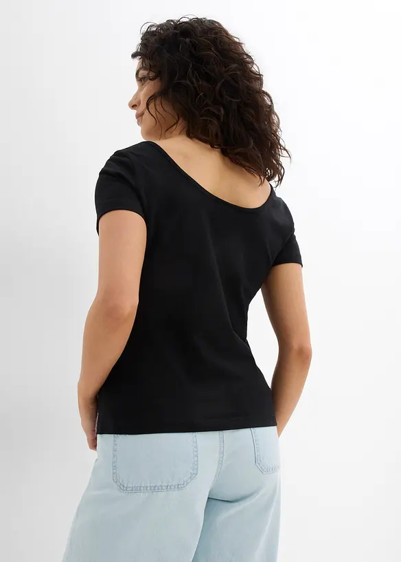 T-shirt à décolleté dos plongeant, bonprix