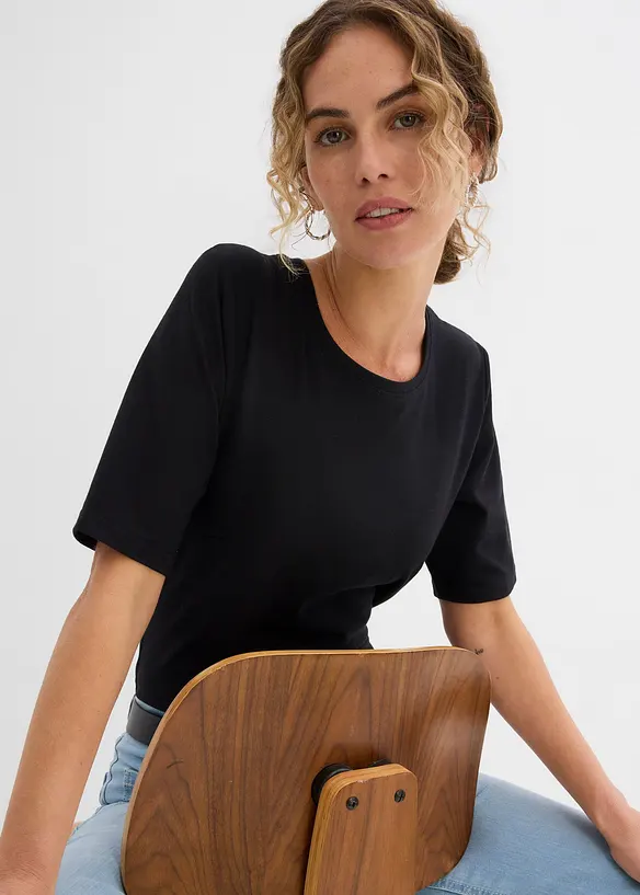 Lot de 2 bodys à manches courtes, bonprix