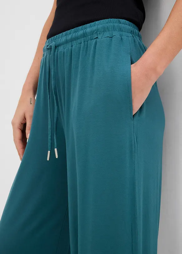 Pantalon fluide en jersey de viscose, bonprix