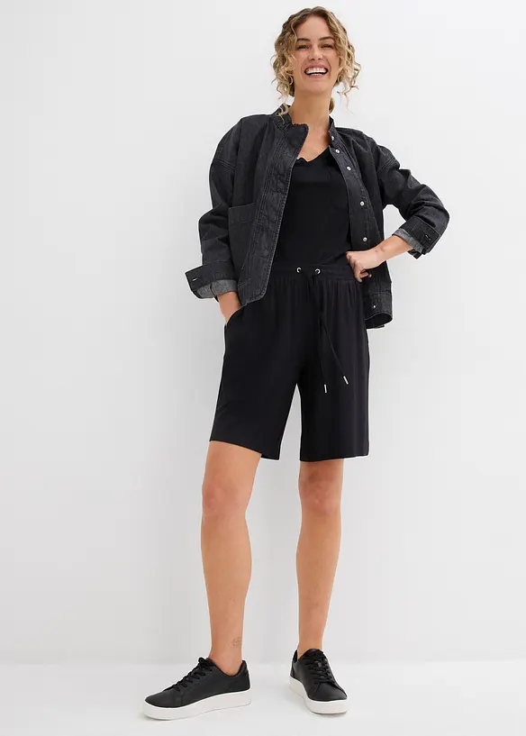 Bermuda en jersey de viscose fluide, bonprix