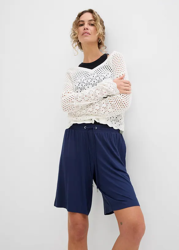 Bermuda en jersey de viscose fluide, bonprix