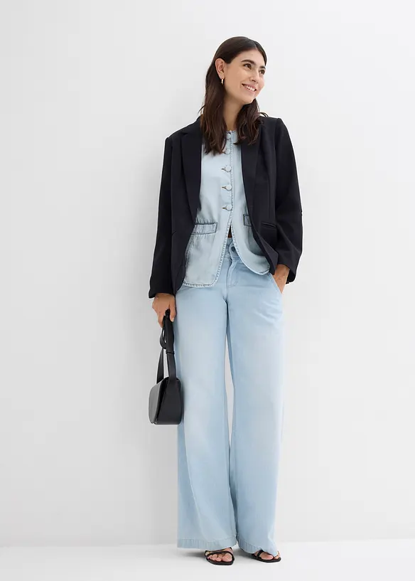 Gilet sans manches en jean, bonprix