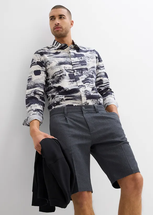 Bermuda chino à pinces, loose, bonprix