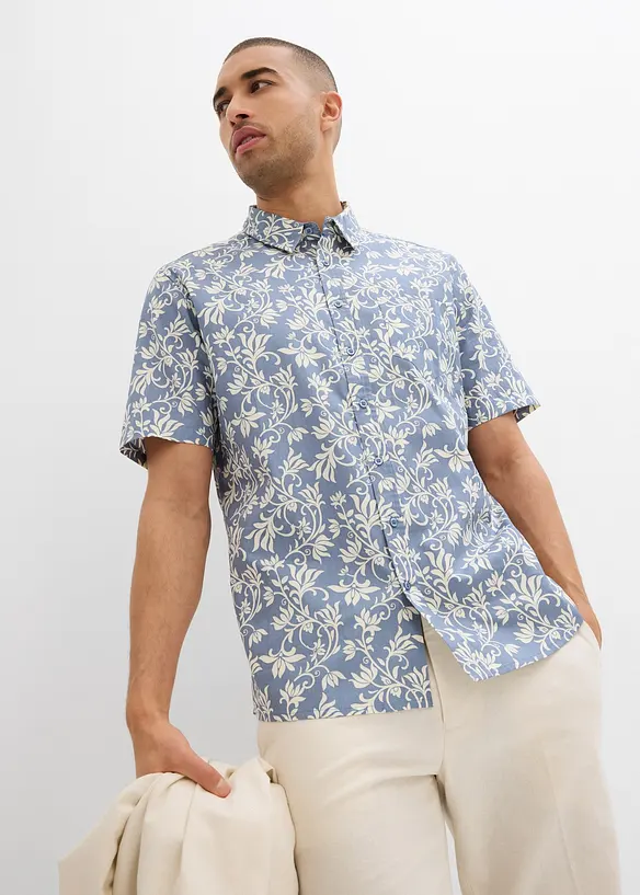 Chemise manches courtes, 100% coton, bonprix