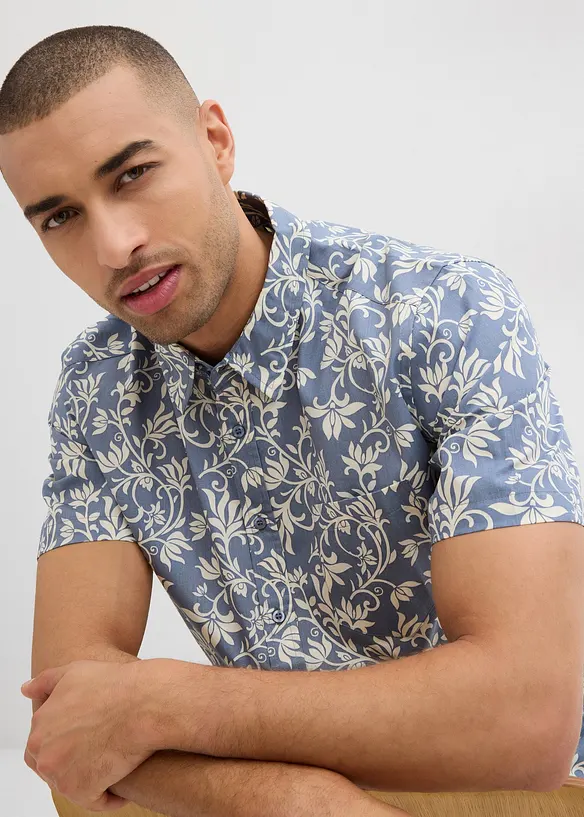 Chemise manches courtes, 100% coton, bonprix