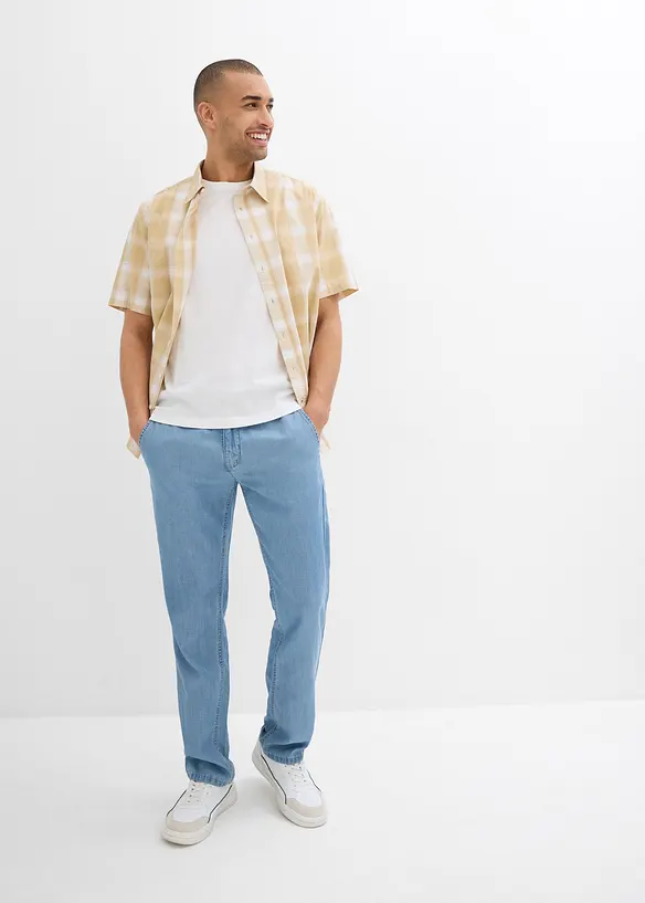 Jean taille extensible léger, Regular, Straight, bonprix