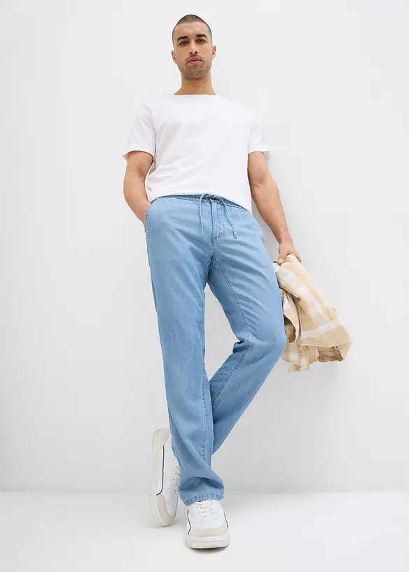 Jean taille extensible léger, Regular, Straight, bonprix