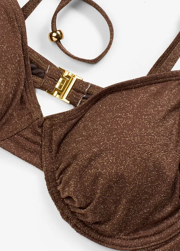 Haut de bikini brillant à armatures, bonprix